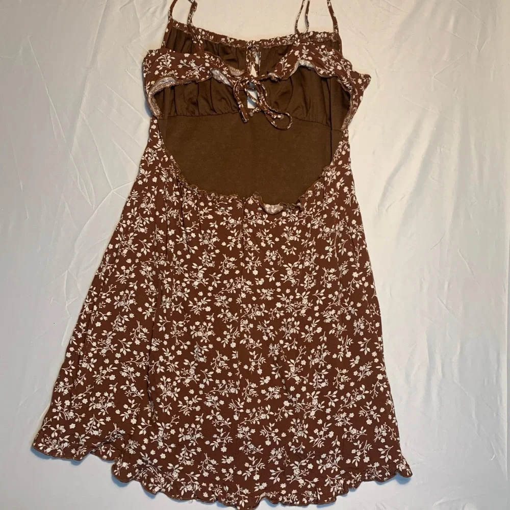 Pacsun Kendal & Kylie Floral Backless Mini Dress